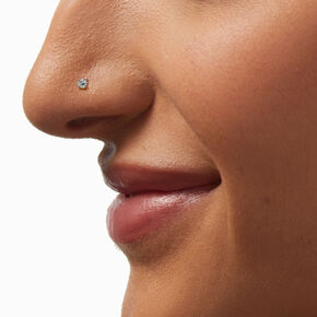 C LUXE by Claire&#39;s Sterling Silver 1/20 ct. tw. Lab Grown Diamond 18G Nose Stud ,