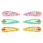 Lot de 6&nbsp;barrettes clic clac motif past&egrave;que magique du Club&nbsp;Claire&#39;s,