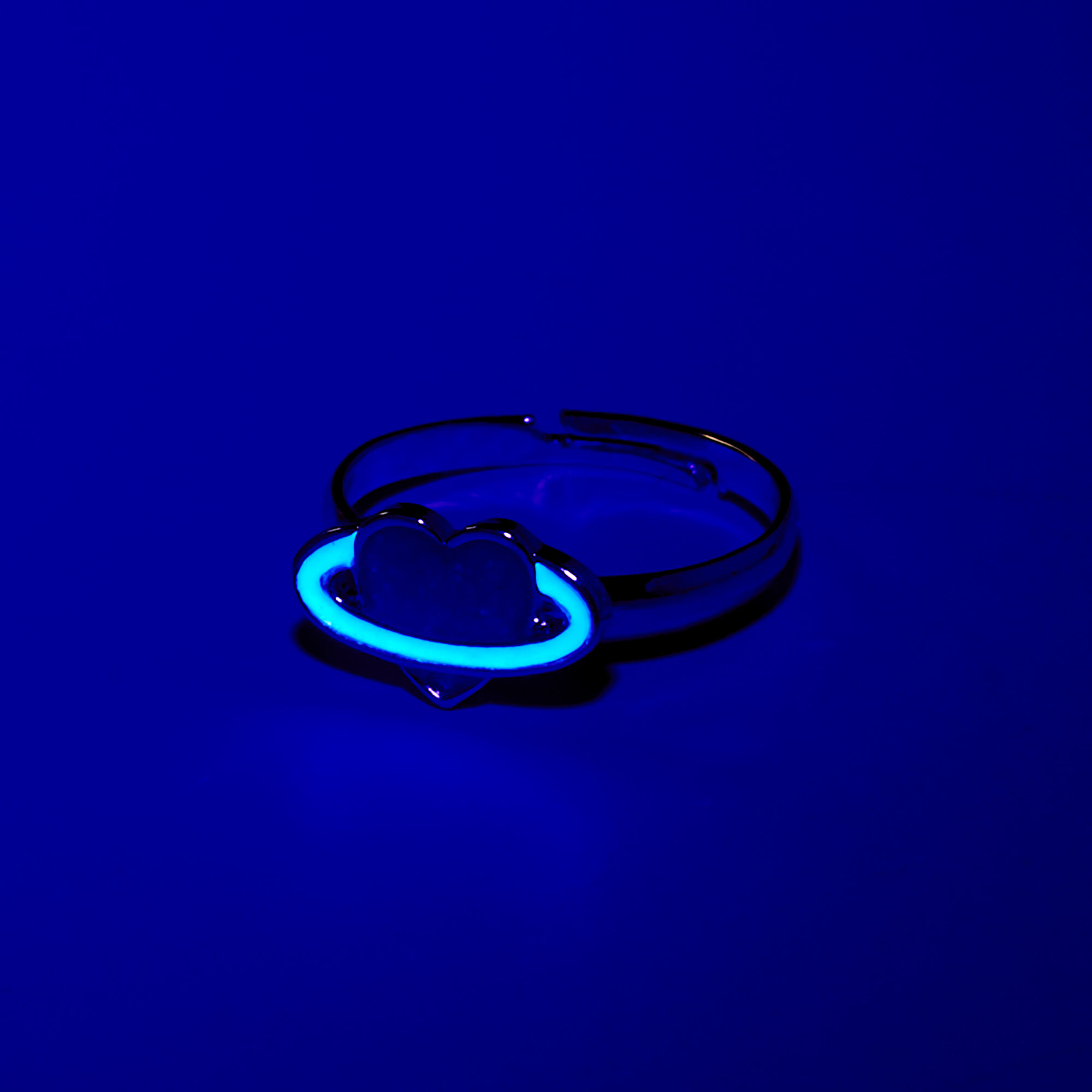 Silver Celestial Glow In The Dark Rings - 3 Pack,