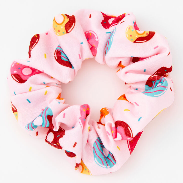 Donut Print Hair Scrunchie,