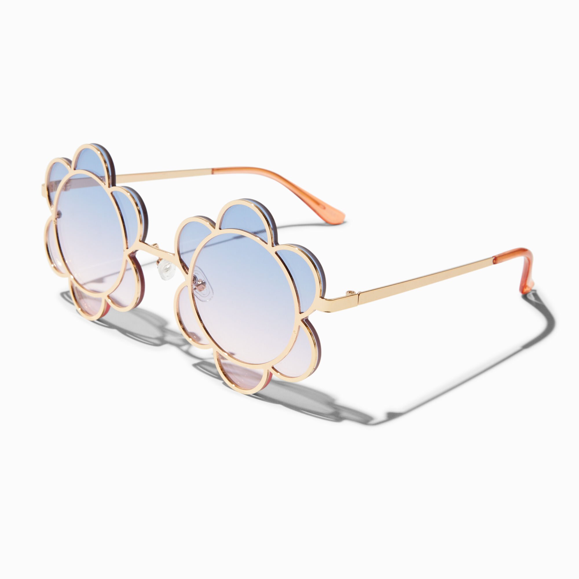 Metal Flower Sunglasses,