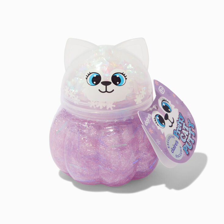 Pot de slime en exclusivit&eacute; chez Claire&rsquo;s joli chat - Les mod&egrave;les peuvent varier,