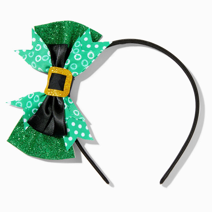 St. Patrick&#39;s Day Leprechaun Bow Headband,
