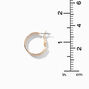 Gold-tone 20MM Flat Hoop Earrings,