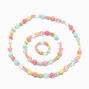 Claire&#39;s Club Pastel Rainbow Beaded Jewelry Set - 3 Pack,
