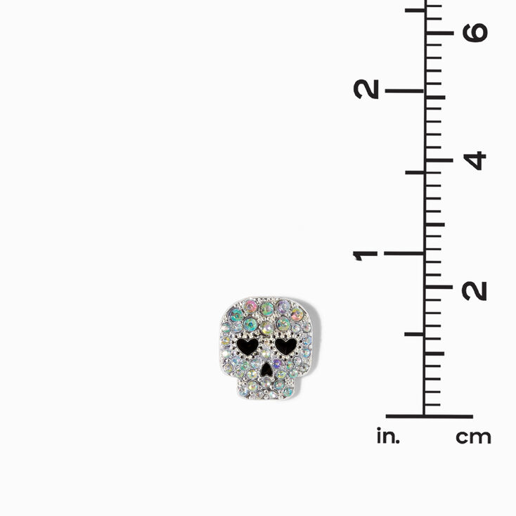 Crystal Skull Stud Earrings,