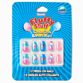 Charms&reg; Fluffy Stuff&reg; Claire&#39;s Exclusive Almond Vegan Press On Faux Nail Set - 10 Pack,