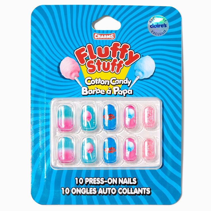 Charms&reg; Fluffy Stuff&reg; Claire&#39;s Exclusive Almond Vegan Press On Faux Nail Set - 10 Pack,