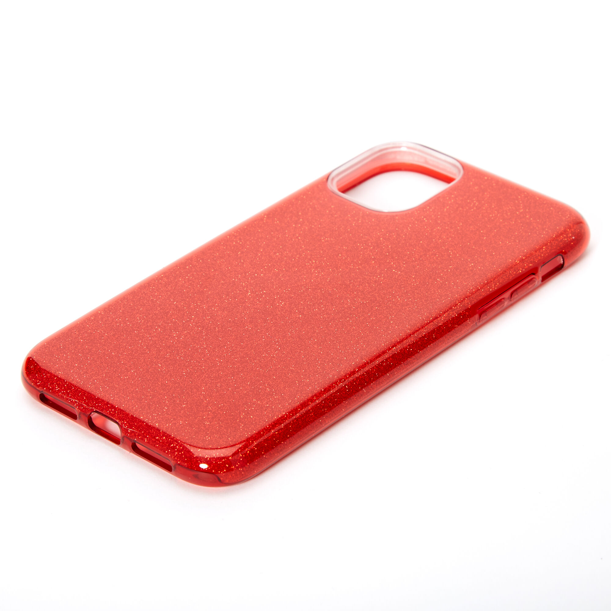 Red Glitter Protective Phone Case Fits Iphone 11 Claire S