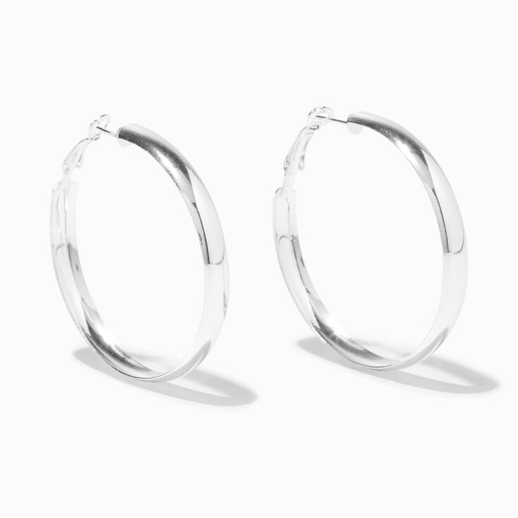 Claire's Créoles 40 mm couleur argenté