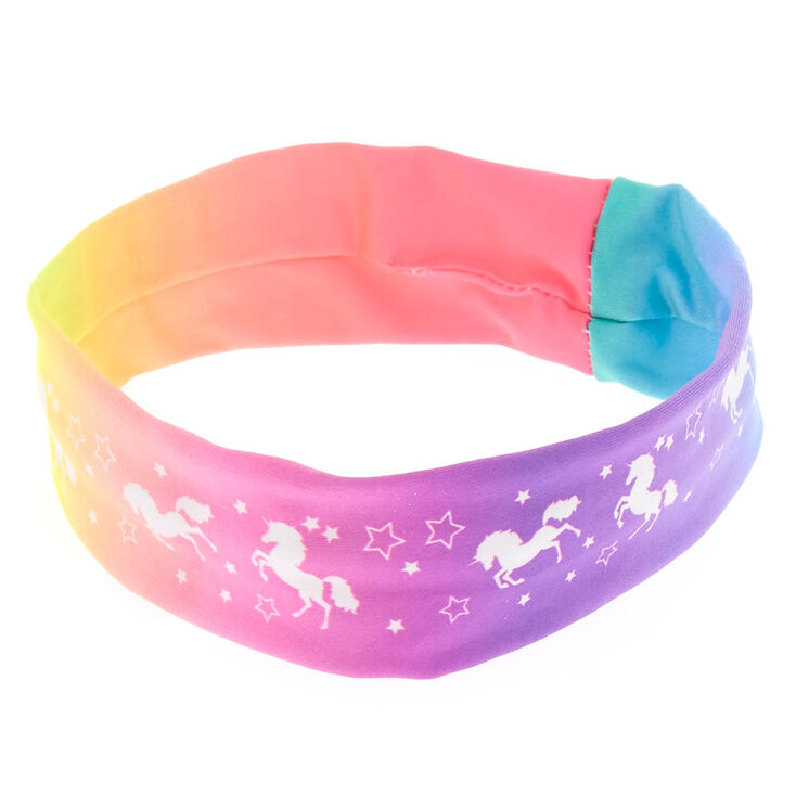 Bandeau de danse arc-en-ciel licorne,
