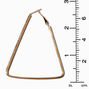 Gold-tone Crystal Geometric Hoop Earrings - 3 Pack ,