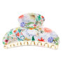 Antique Floral Hair Claw - White,