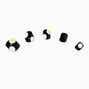 Black &amp; White Daisy Square Press On Vegan Faux Nail Set &#40;24 Pack&#41;,