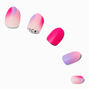 Pink Ombr&eacute; Gem Stiletto Press On Vegan Faux Nail Set - 24 Pack,