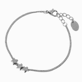 Silver-tone Star Chain Bracelet,