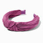 Lavender Pleated Knotted Headband,