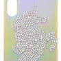Coque de portable licornes holographique - Compatible avec iPhone&nbsp;X/XS,