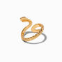 Gold-tone Snake Wrap Ring,