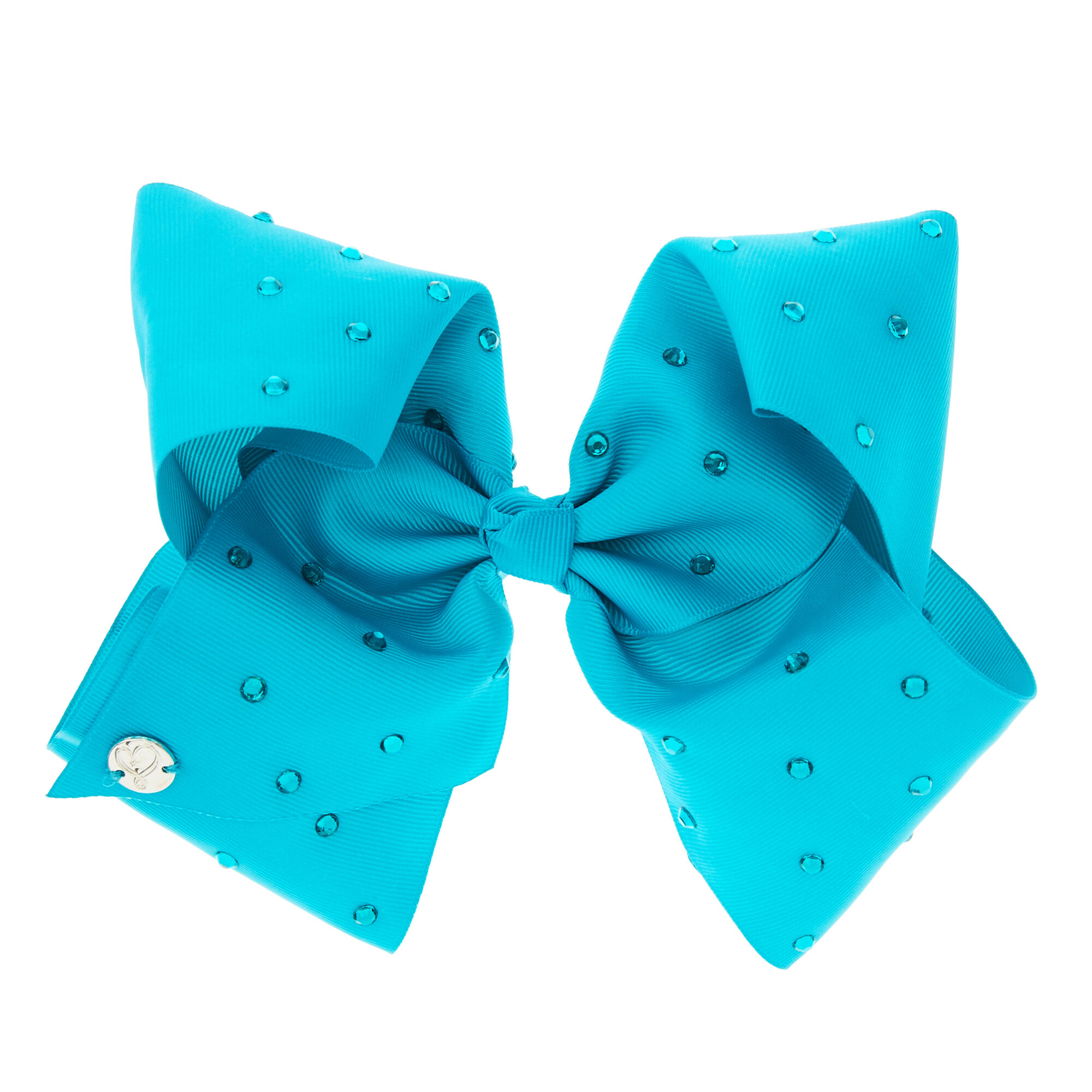 JoJo Siwa™ Large Blue Stoned Signature Hair Bow | Claire's US