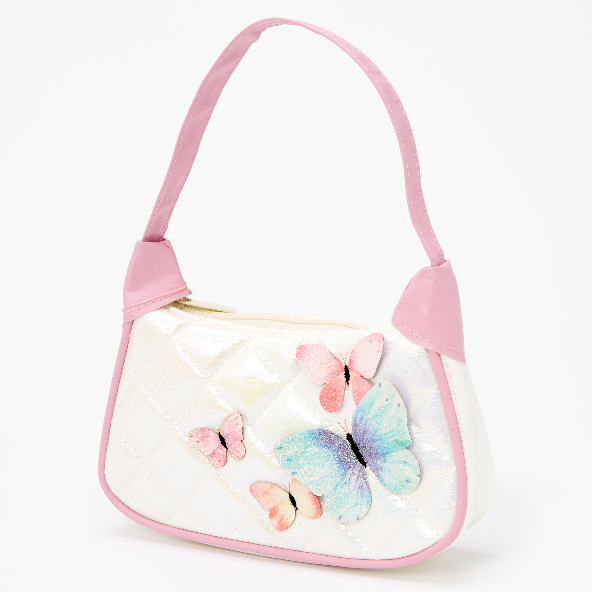Claire s Club Glitter Butterfly Handbag Pink Claire s