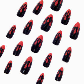 Blood Drip Halloween Stiletto Press On Faux Nail Set - 24 Pack,