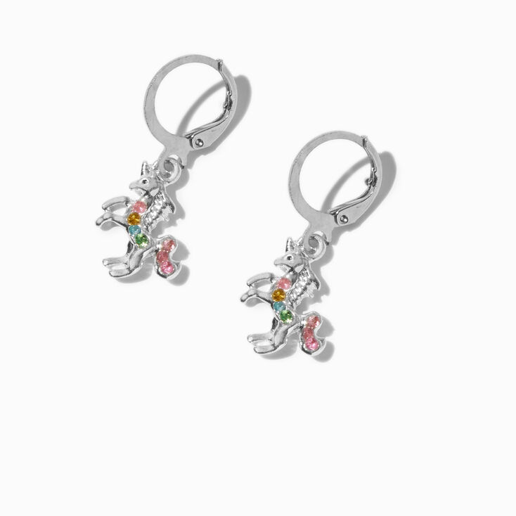 Unicorn Huggie Hoop Earrings ,