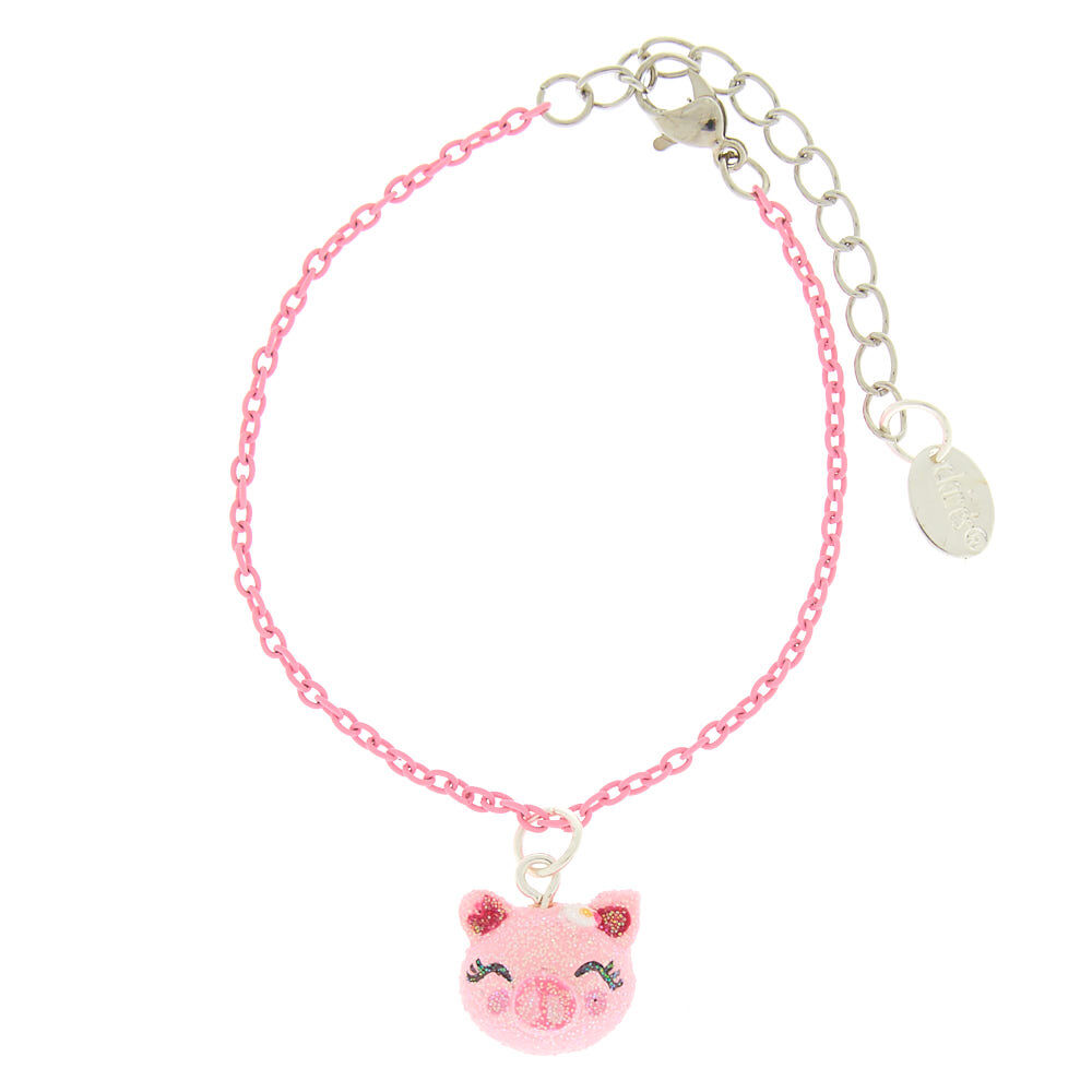Claire's Club Pig Jewellery Set - Pink, 3 Pack,