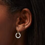 Gold-tone Butterfly Pearl 0.5&quot; Drop Earrings,