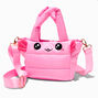 Pink Axolotl Quilted Crossbody Tote Bag,