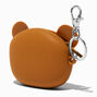 Brown Bear Jelly Coin Purse Keychain,
