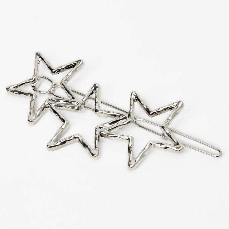Silver Triple Star Cluster Hair Pin | Claire's US