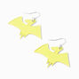 Yellow Pterodactyl Dinosaur Drop Earrings,
