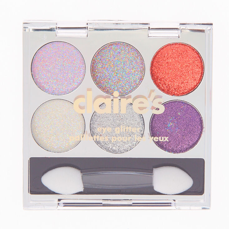 Claire's Palette de 6 ombres à paupières pailletées roses