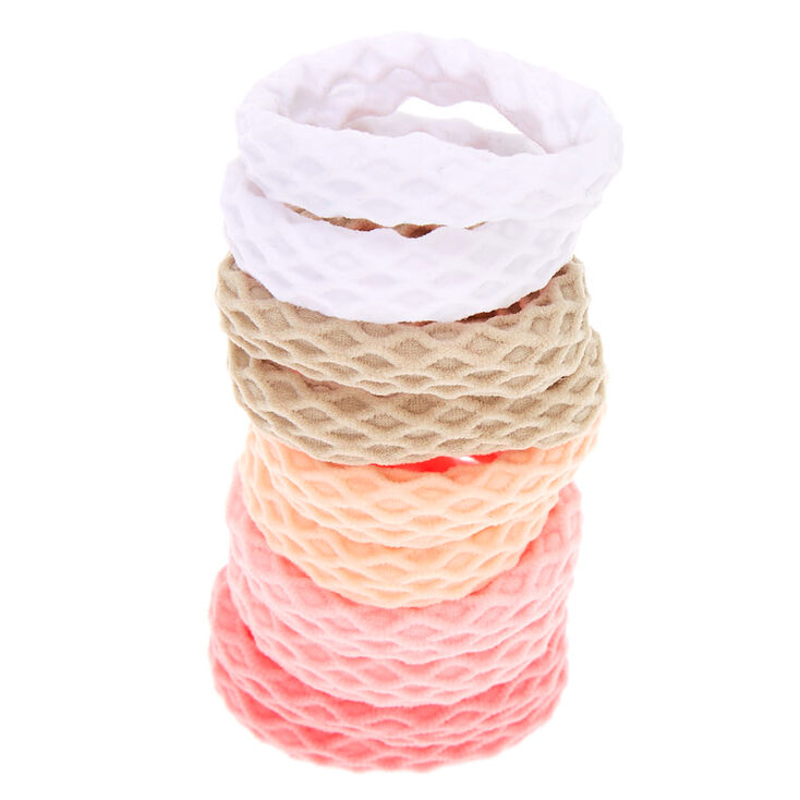 Claire&#39;s Club Blush Honeycomb Hair Bobbles - 10 Pack,