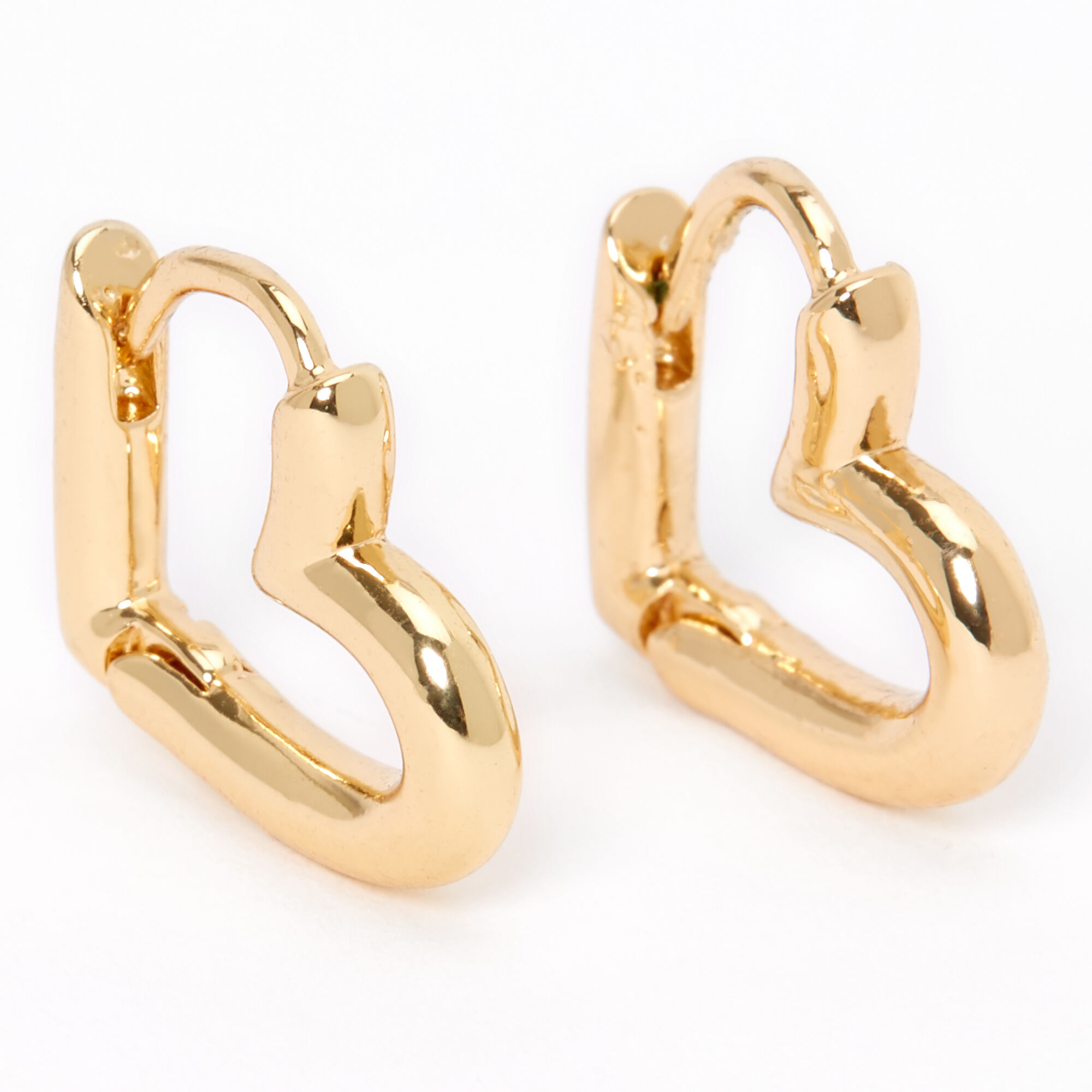 Huggie heart hot sale earrings