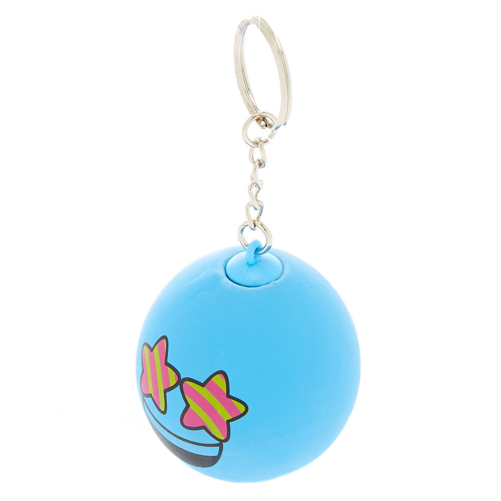 Star Eyes Emoji Stress Ball Keyring - Blue,