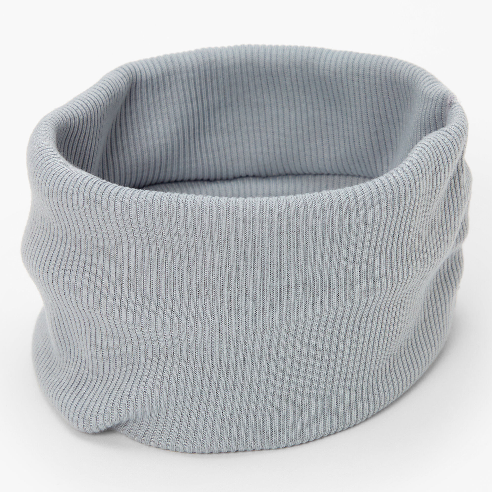 View Claires Flat Ribbed Headwrap Grey information