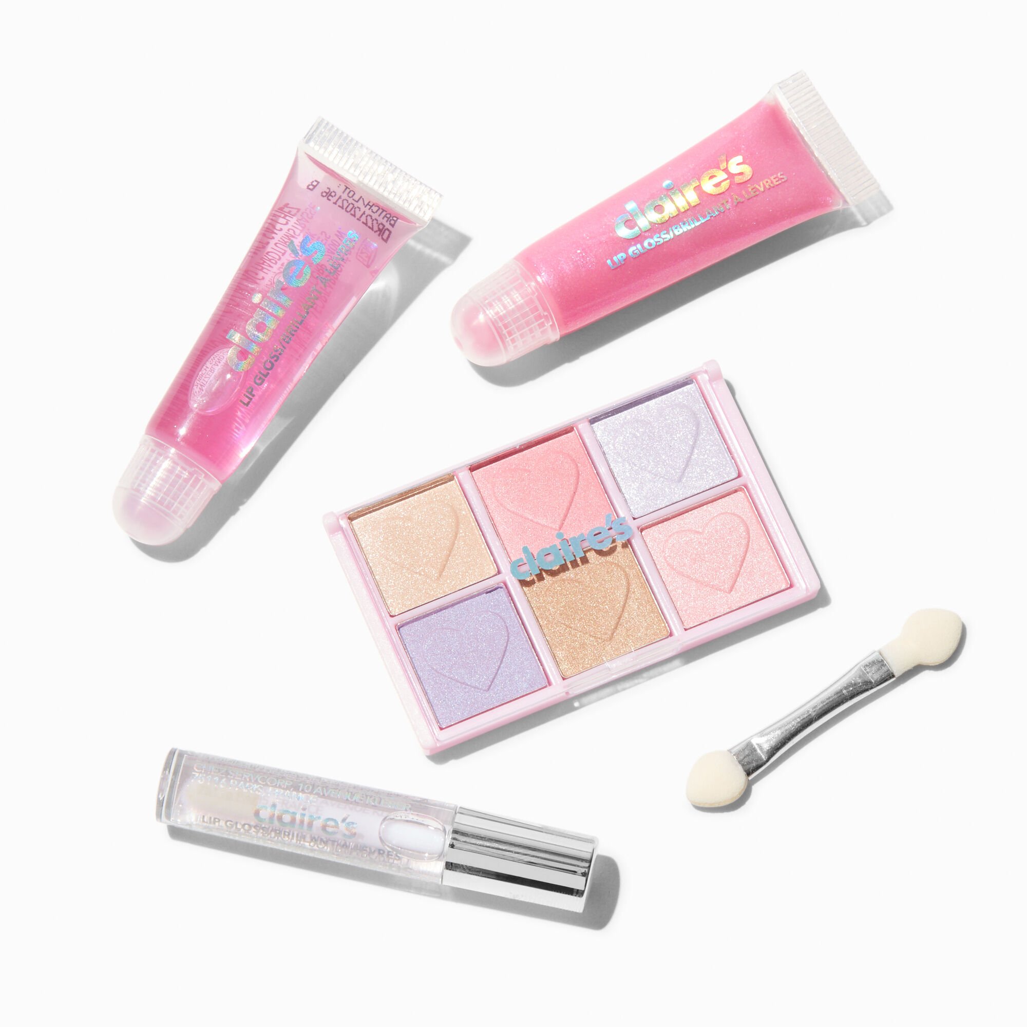 Pink Heart Bling Makeup Tin,