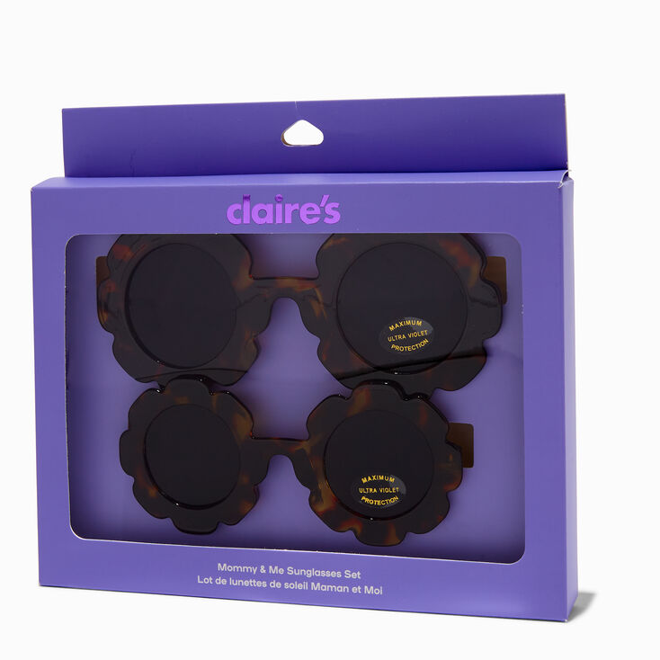 Mommy &amp; Me Matching Tortoiseshell Daisy Sunglasses - 2 Pack,