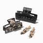 Black &amp; Tortoiseshell Hair Clip Set - 4 Pack,