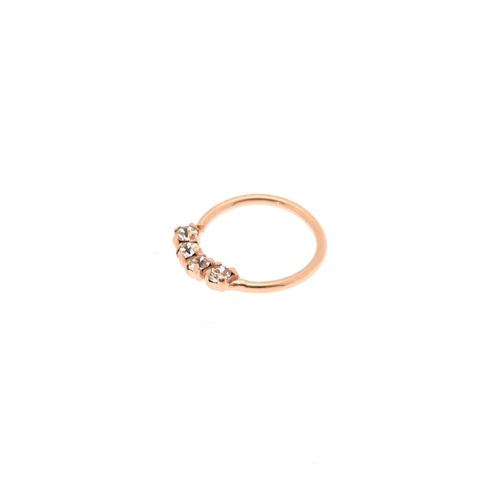 Studio Unkiya 14k Solid Rose Gold Nose Ring, 22g Dainty Rope Ear India |  Ubuy