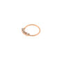 Sterling Silver Rose Gold-tone 22G Embellished Stone Nose Ring,