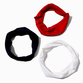 Black, White, &amp; Red Headwraps - 3 Pack,