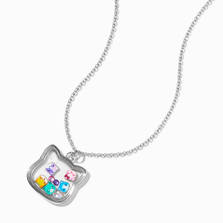 Aphmau&trade; And Friends Claire&#39;s Exclusive Silver-tone Cat Head Shaker Pendant Necklace,