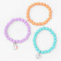 Claire&#39;s Club Matte Unicorn Beaded Stretch Bracelets - 3 Pack,