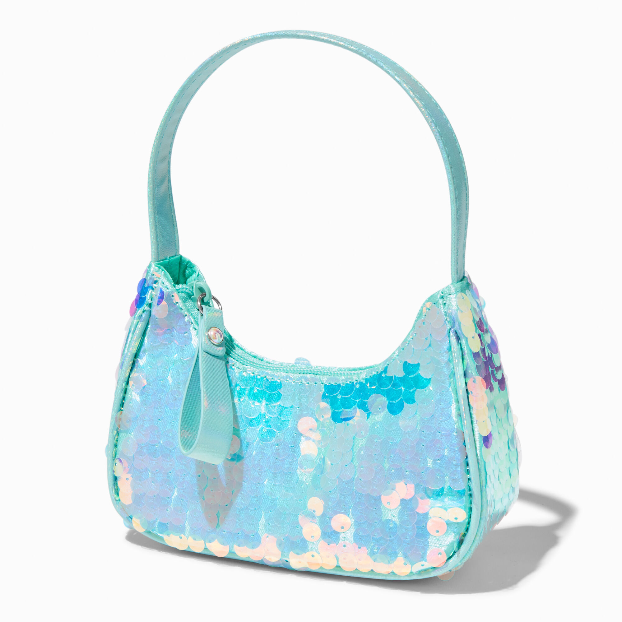 View Claires Club Mermaid Iridescent Sequin Shoulder Bag information