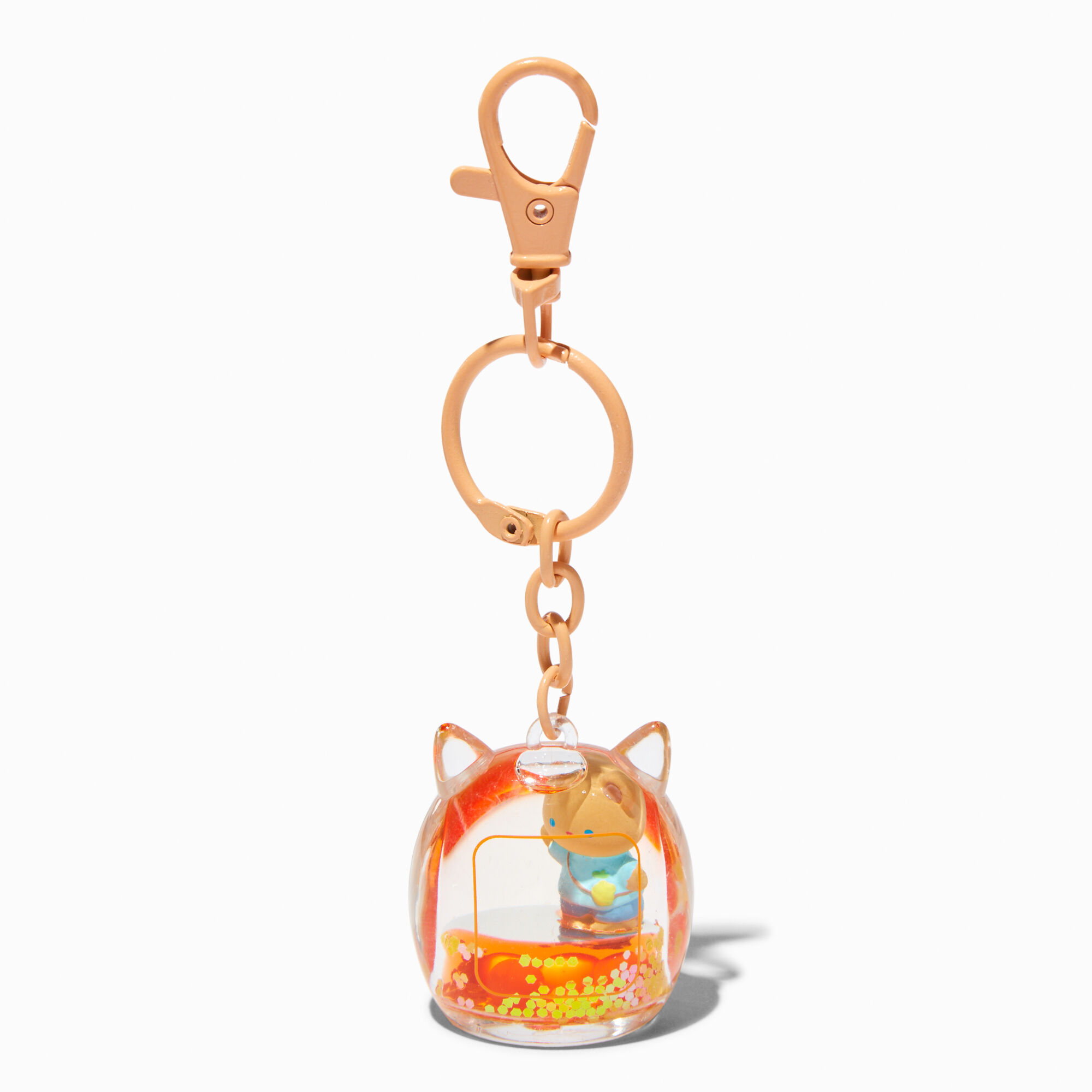 View Claires Gamer Bear WaterFilled Keyring information