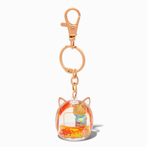 Gamer Bear Water-Filled Keychain,