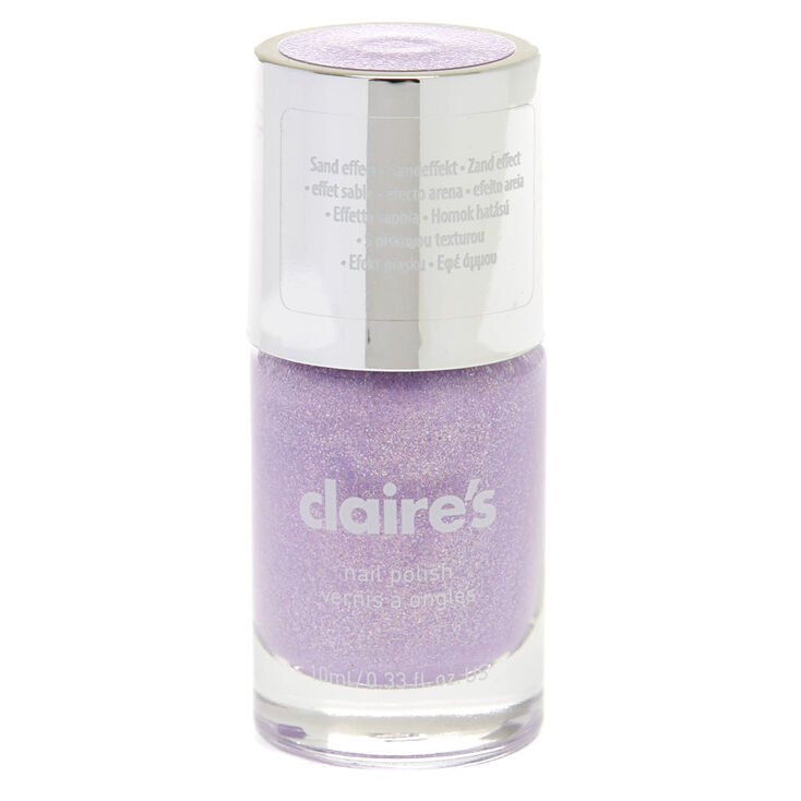  Vernis &agrave; ongles paillet&eacute; effet sable - Violet pastel,